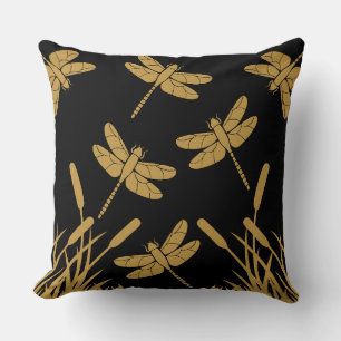 Dragonfly Patterned Decor Cushion
