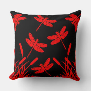 Dragonfly Patterned Decor Cushion