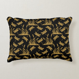 Dragonfly Patterned Decor Decorative Cushion