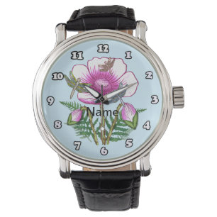 Dragonfly Pink Poppy Watch