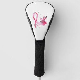 Dragonfly Pink Ribbon Breast Cancer Awareness Golf Head Cover