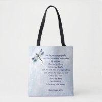 Dragonfly Poem Tote Bag