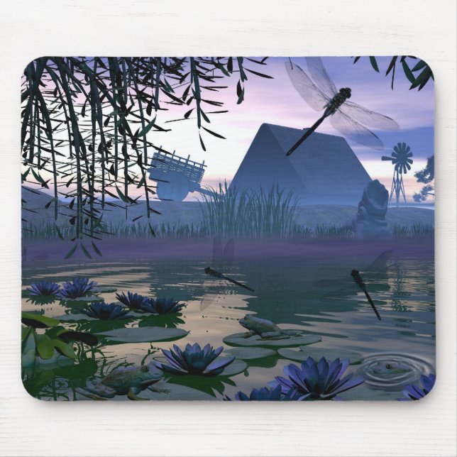 Dragonfly Pond Mousepad (Front)