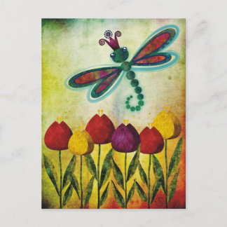 dragonfly postcard
