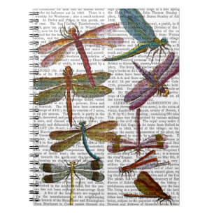 Dragonfly Print 4 Spiral Notebook
