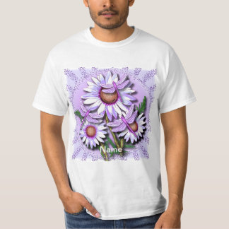 Dragonfly Purple Daisies T-Shirt