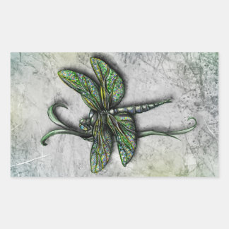 DragonFly Rectangular Sticker