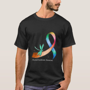 Dragonfly Ribbon Lynch Syndrome Awareness Gifts  T-Shirt