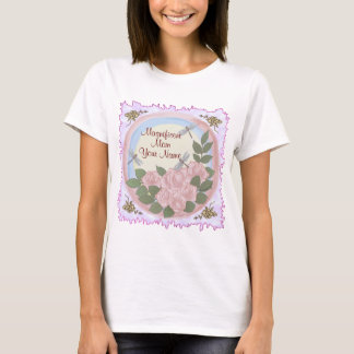 Dragonfly Roses Mum T-Shirt