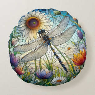 Dragonfly Round Pillow