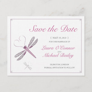 Dragonfly Save the Date Cards