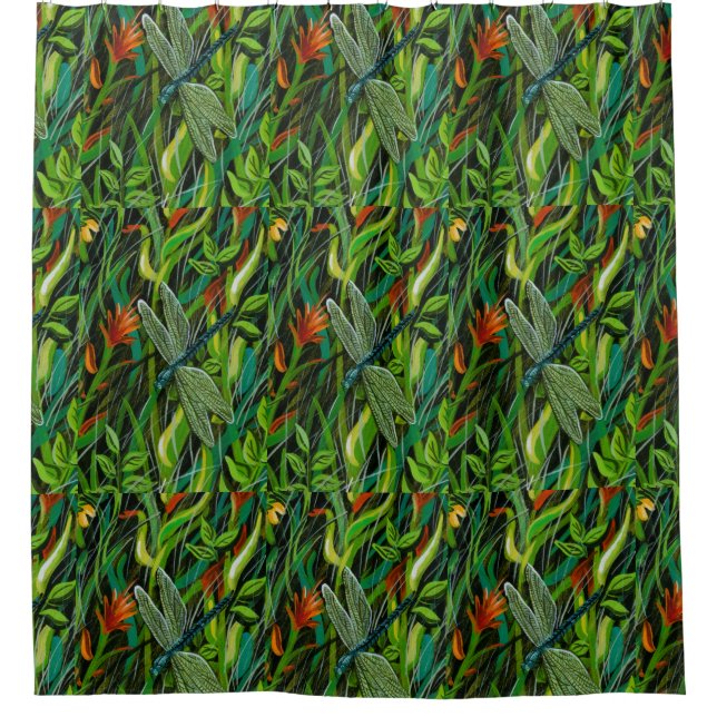 Dragonfly Shower Curtain (Front)