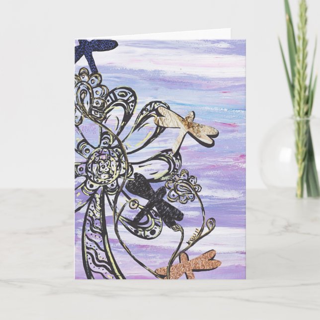 Dragonfly Sky greeting card (Front)