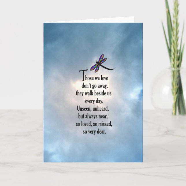 Dragonfly "So Loved" Poem Card (Front)