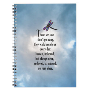 Dragonfly "So Loved" Poem Spiral Notebook