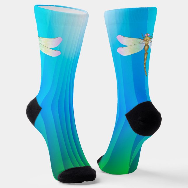 Dragonfly Socks (Angled)
