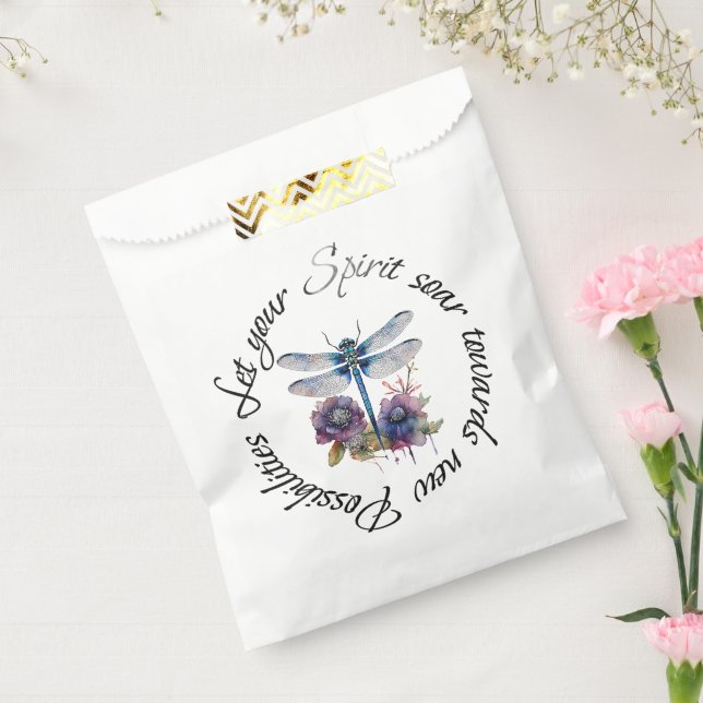 Dragonfly - spirit of new possibilities favour bags (Sealed)