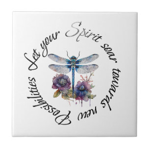 Dragonfly - spirit of new possibilities tile