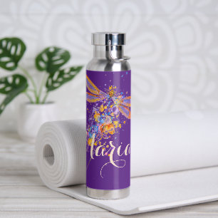 Dragonfly splatter water bottle