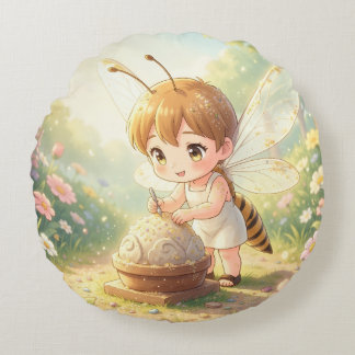 Dragonfly – Star Nectar of the Quiet Night.2 Round Cushion