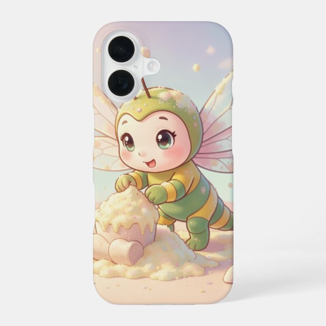 Dragonfly – Star Nectar of the Quiet Night iPhone 16 Case (Back)