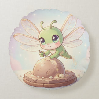 Dragonfly – Star Nectar of the Silent Night.4 Round Cushion
