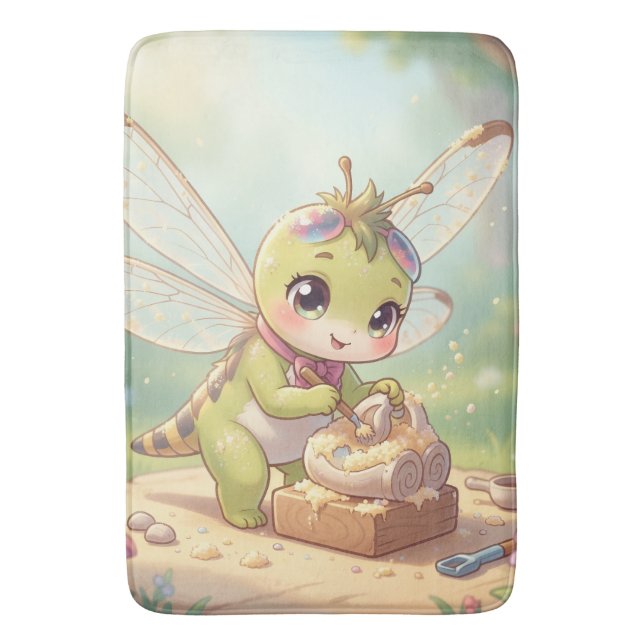 Dragonfly – Star Nectar of the Silent Night Bath Mat (Front Vertical)