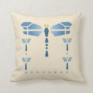 Dragonfly Stencil Cushion