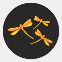 Dragonfly Stickers - Fire