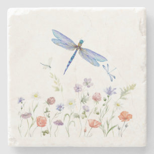Dragonfly stone coaster