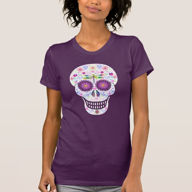 Dragonfly Sugar Skull Shirt (Front)