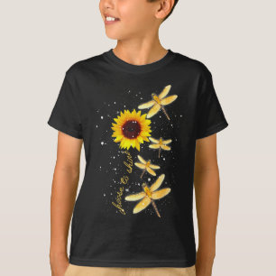 Dragonfly Sunflower Teacher Growth Mindset Choose T-Shirt