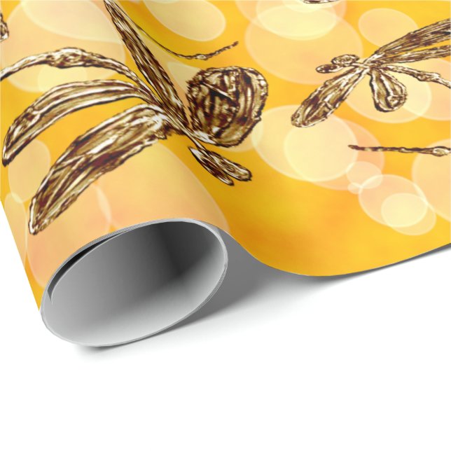 Dragonfly Sunshine  Wrapping Paper (Roll Corner)