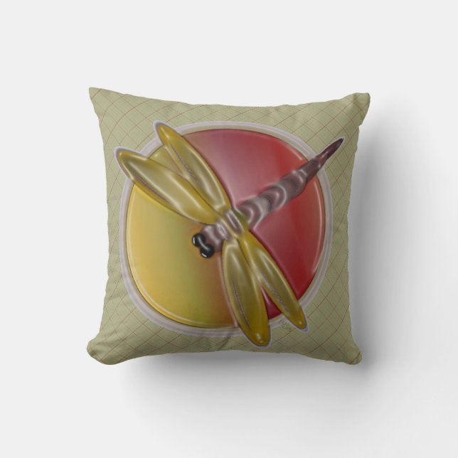 Dragonfly Symbol Cushion (Front)