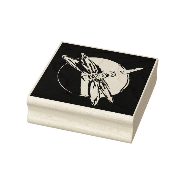 Dragonfly Symbolic Art Tote Rubber Stamp (Stamp)