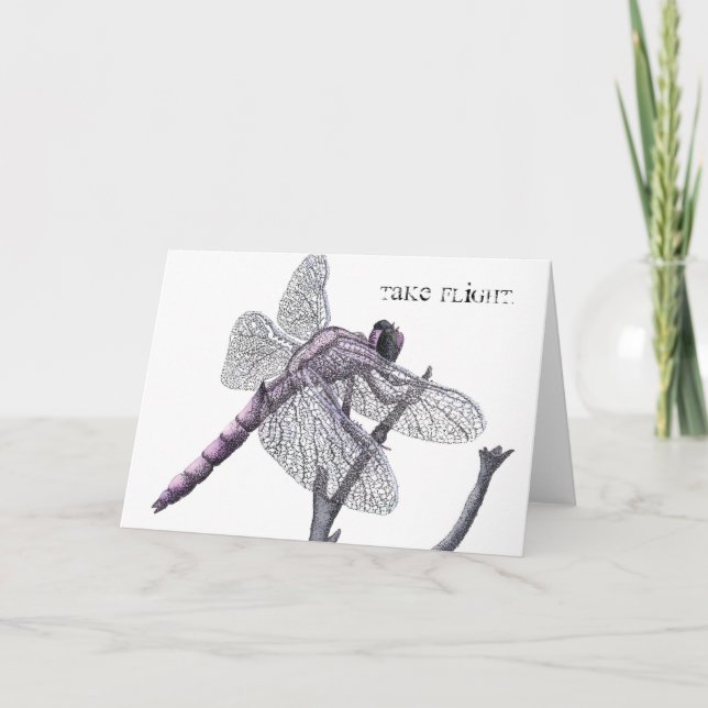 Dragonfly (Take flight.) Card (Front)