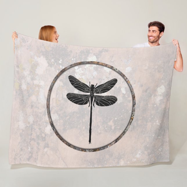 Dragonfly Talking Canyons, New Mexico Fleece Blank Blanket (In Situ)