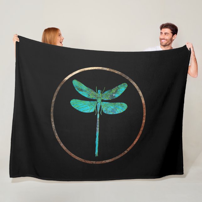 Dragonfly Talking Canyons, New Mexico Fleece Blank Blanket (In Situ)