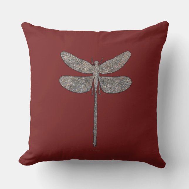 Dragonfly Talking Canyons, New Mexico Outdoor Pill Cushion (Front)