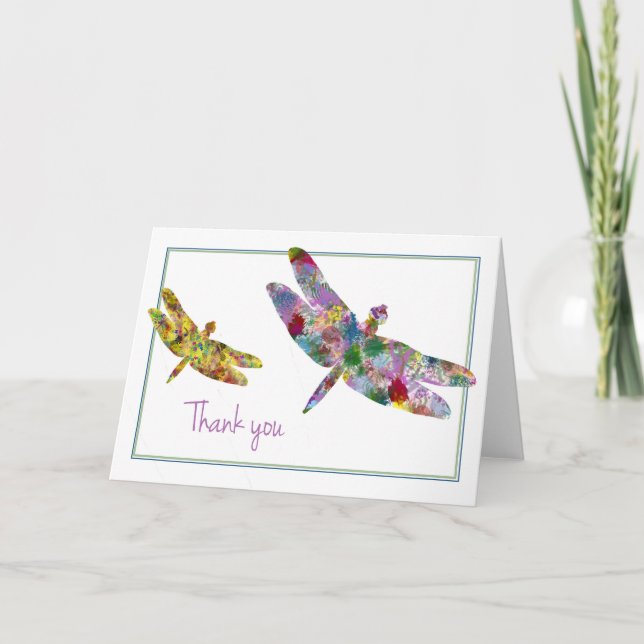 Dragonfly Thank You Card (Front)