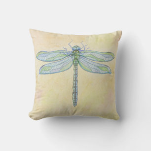 Dragonfly throw pillow