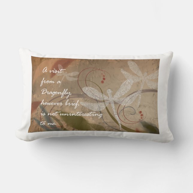 Dragonfly throw pillow (Front)
