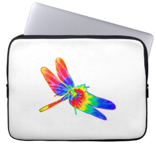 Dragonfly Tie Dye Rainbow Laptop Sleeve