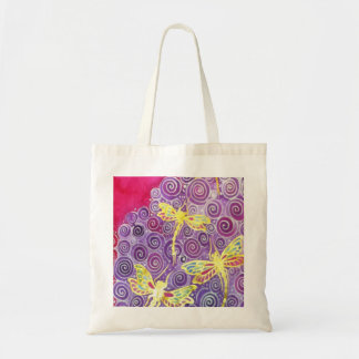 Dragonfly Tote Bag: Original Silk Painting by Cyn Bag