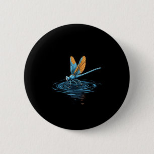 Dragonfly Tshirt Women Men Kids Insect Darner Skim 6 Cm Round Badge