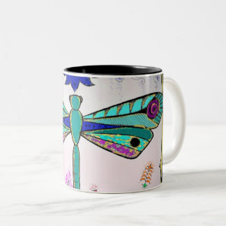 Dragonfly Two-Tone Coffee Mug