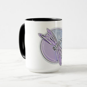 Dragonfly W Purple Mug