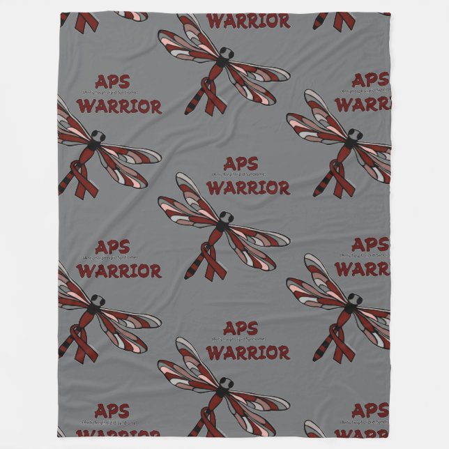 Dragonfly/Warrior...APS Fleece Blanket (Front)