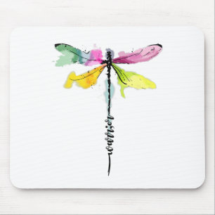 Dragonfly Warrior Semicolon Suicide Prevention Awa Mouse Pad