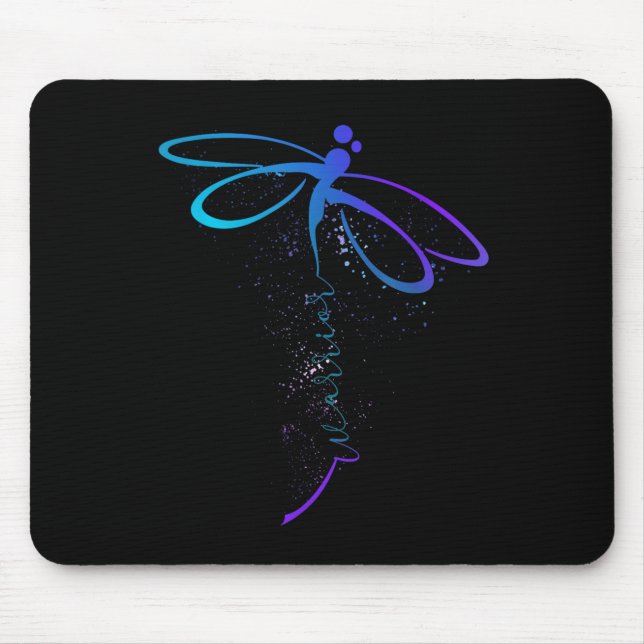 Dragonfly Warrior Semicolon Suicide Prevention Awa Mouse Pad (Front)